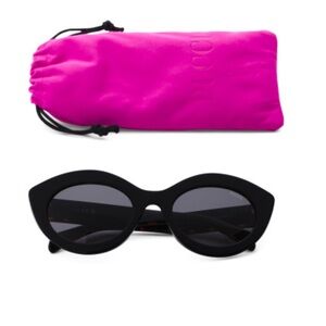 Emilio Pucci Black Cat-Eye Sunglasses